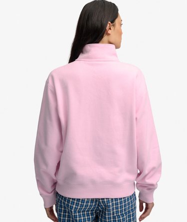 Pull &agrave; demi-zip avec logo brod&eacute; Essential Image 5