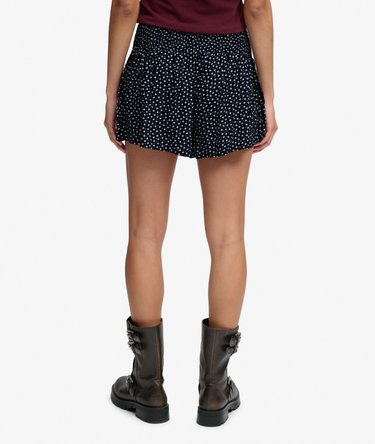 Printed Mini Smocked Shorts Image 3