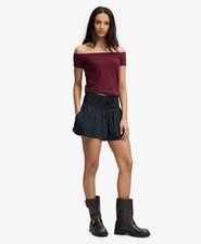 Printed Mini Smocked Shorts
