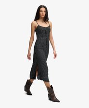 Print Button Down Cami Midi Dress