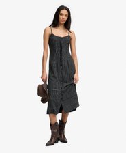 Print Button Down Cami Midi Dress