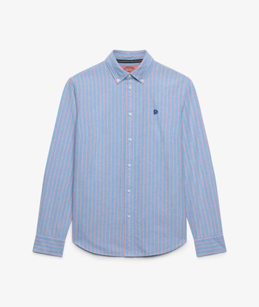 Slim Oxford Button Down Overhemd met Lange Mouwen Image 7