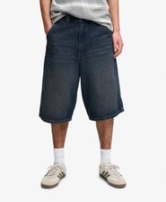 Oversized Washed Denim Shorts