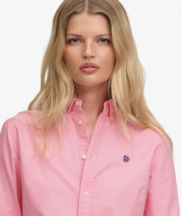 Slim Oxford Button Down Overhemd met Lange Mouwen Image 4