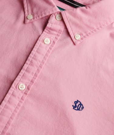 Slim Oxford Button Down Overhemd met Lange Mouwen Image 6