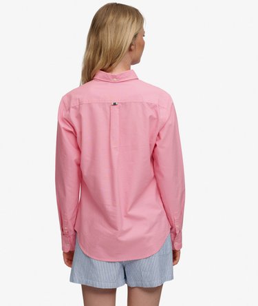 Slim Oxford Button Down Overhemd met Lange Mouwen Image 5