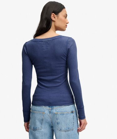 Athletic Button Down Long Sleeve Top Image 5