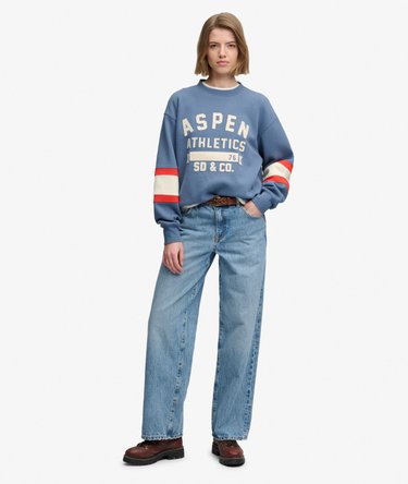 Sweatshirt Aspen Athletics Preppy Ski Image 2