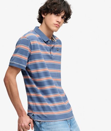 Vintage Stripe Jersey Poloshirt Image 1