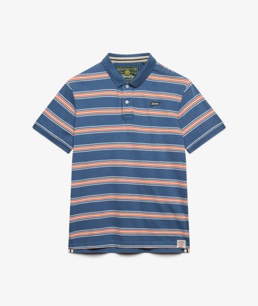Vintage Stripe Jersey Poloshirt Image 6