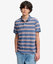 Vintage Stripe Jersey Polo Shirt