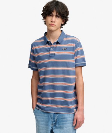 Vintage Stripe Jersey Poloshirt Image 2