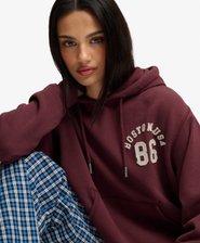 Athletic Essential Applique Cropped Hoodie