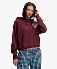 Athletic Essential Applique Cropped Hoodie