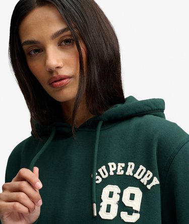 Athletic Essential Applique Cropped Hoodie Image 4