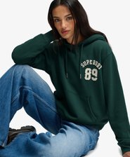 Athletic Essential Applique Cropped Hoodie