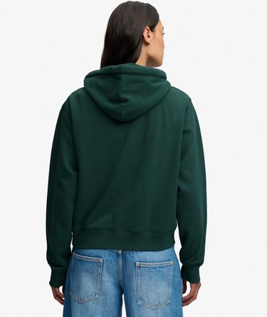 Athletic Essential Applique Cropped Hoodie Image 5