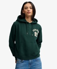 Athletic Essential Applique Cropped Hoodie