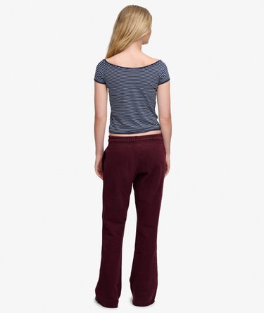 Athletic Embroidered Flare Joggers Image 5