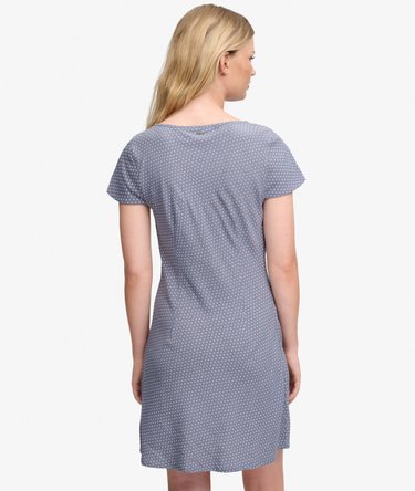 Printed Sweetheart Short Sleeve Mini Dress Image 5