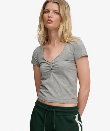 Top &agrave; manches courtes fronc&eacute; Athletic Essentials Image 1