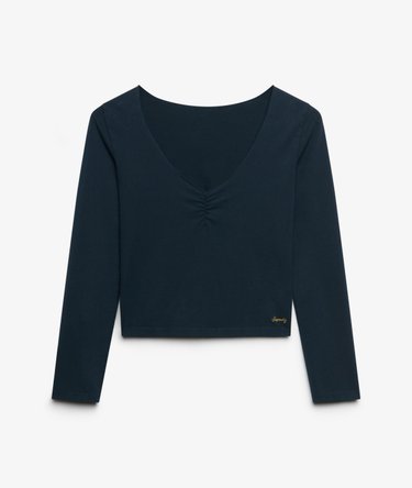Athletic Essential Gathered Long Sleeve Top Image 7