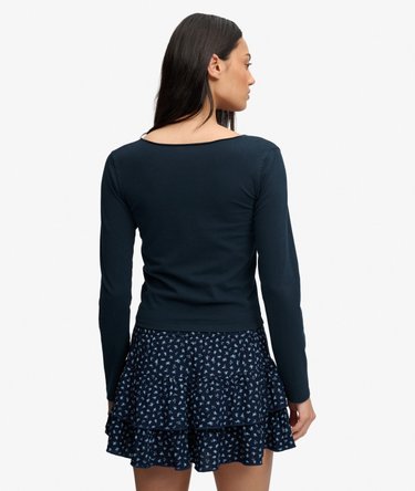 Athletic Essential Gathered Long Sleeve Top Image 5