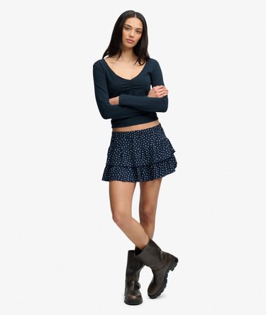 Athletic Essential Gathered Long Sleeve Top Image 3