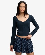 Athletic Essential Lange Mouwen Top met Plooien