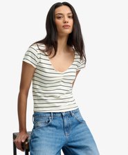 Athletic Essentials Gathered Pattern Top