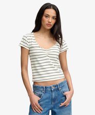 Athletic Essentials Gathered Pattern Top