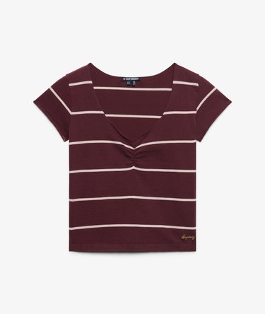 Athletic Essentials Gathered Pattern Top Image 7
