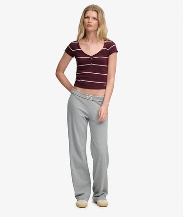 Athletic Essentials Gathered Pattern Top Image 3