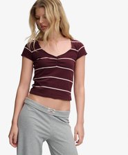 Athletic Essentials Gathered Pattern Top