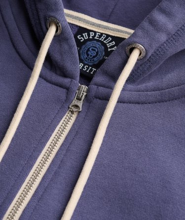 Essential Logo Cropped Zip Hoodie Image 6