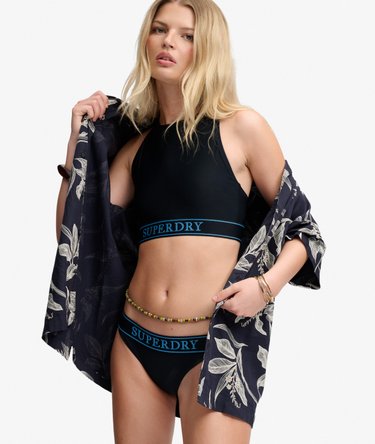 Logo Racer Back Bikini Top Image 1