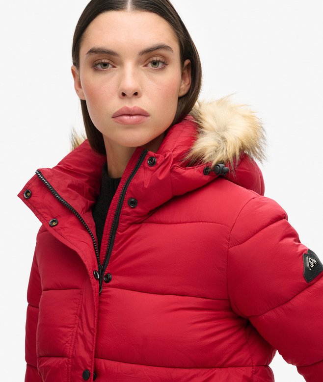 Hooded Mid Layer Short Jacket