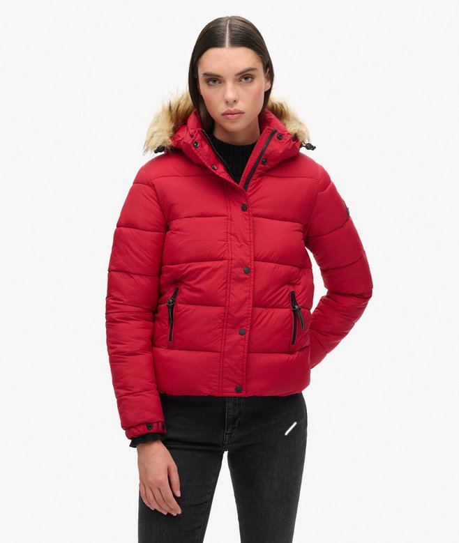 Hooded Mid Layer Short Jacket