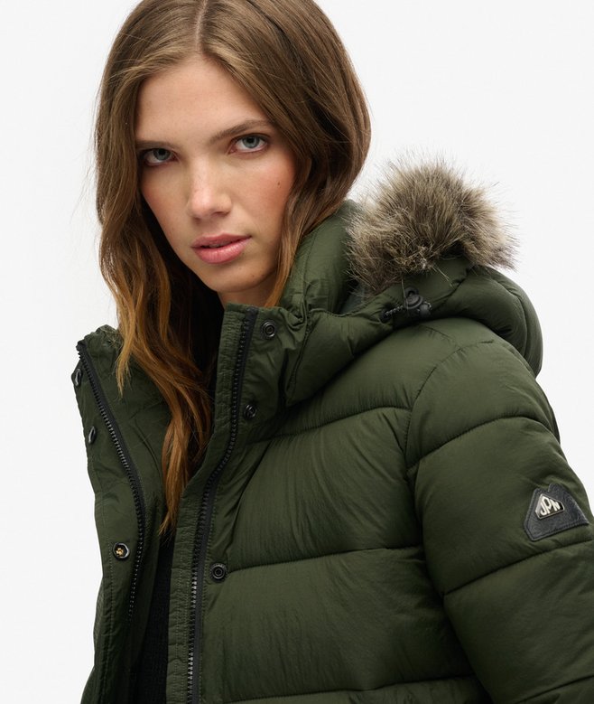 Hooded Mid Layer Short Jacket
