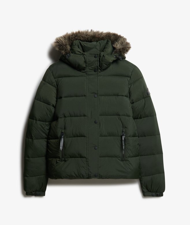 Hooded Mid Layer Short Jacket
