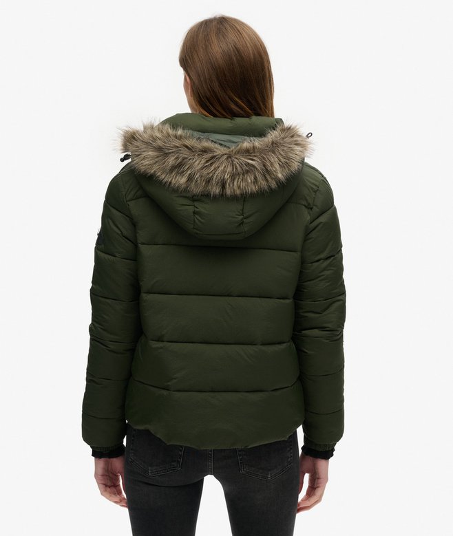 Hooded Mid Layer Short Jacket