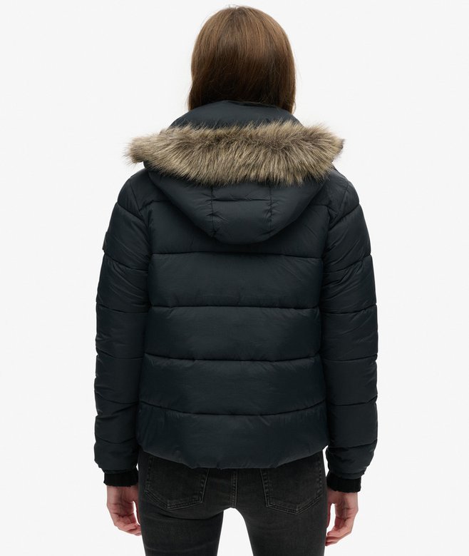 Hooded Mid Layer Short Jacket