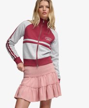 Gestufter Jersey-Minirock