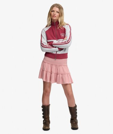 Gestufter Jersey-Minirock Image 1