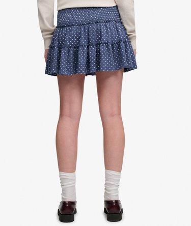 Tiered Jersey Mini Skirt Image 5
