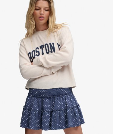 Tiered Jersey Mini Skirt Image 2