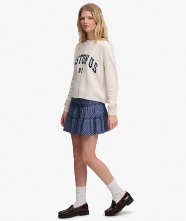Tiered Jersey Mini Skirt Image 3