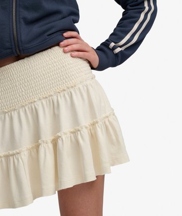 Gestufter Jersey-Minirock Image 3