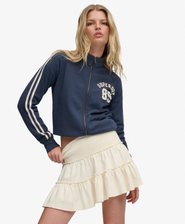 Gestufter Jersey-Minirock