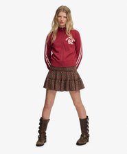 Gestufter Jersey-Minirock